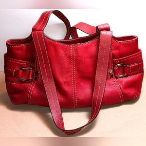 St.Johns Bay Red 100% Cowhide Leather Purse
